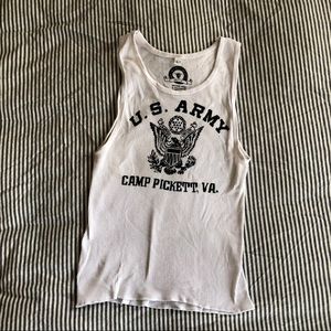 Blue & White Fashion Army Tank